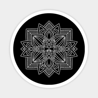 Mandala Line Art Ornigram Magnet